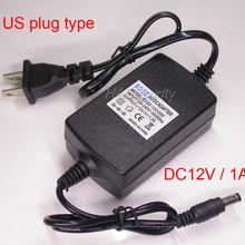 Тип адаптера питания США для входа камеры видеонаблюдения AC100-240V/DC12V 1A(макс.) выход