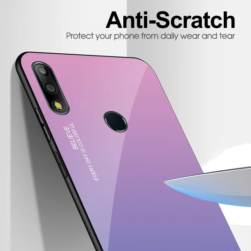 Модный чехол для телефона Asus Zenfone Max Pro M2 ZB633KL ZB631KL M1 ZB601KL ZB602K с градиентом из