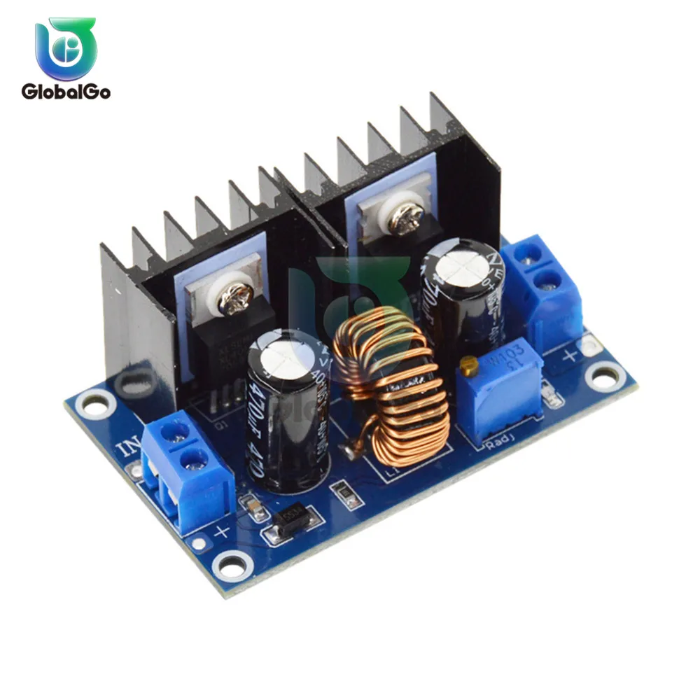 

XL4016 PWM Adjustable 4-36V to1.25-36V DC-DC Buck Converter Step-Down Board Module 200W Power Supply Transformer