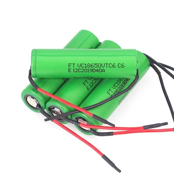 

2020 VariCore VTC6 3.7V 3000mAh 18650 Li-ion Battery 30A Discharge for US18650VTC6 Tools e-cigarette batteries+DIY line