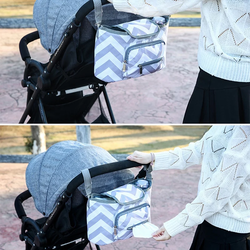 Новые детские сумки Детские коляски Органайзер коляска тележка подвесная сумка водонепроницаемый мягкий подгузник сумки для прогулочных