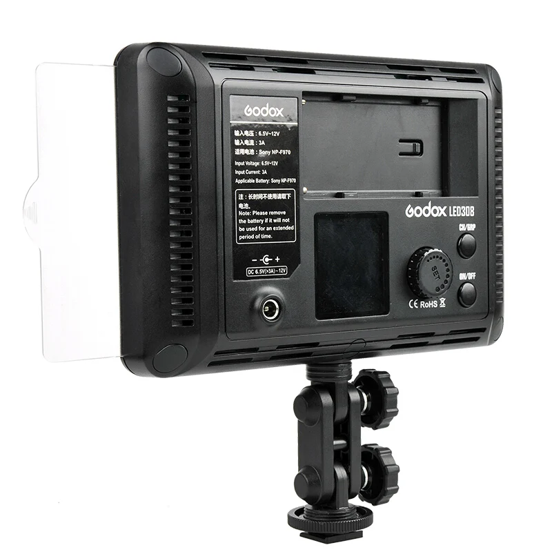  New Godox 308C Bi-Color Dimmable 5500K/3300k LED Video LED Video Studio Light Lamp Professional Vid - 32785952466