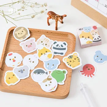 

45 PCS/lot Creative Lovely Fat Fat Animal Mini Paper Sticker Decoration Album Diary Scrapbooking Label Sticker Kawaii Stationery