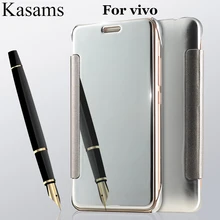 Smart Mirror Case For vivo X20 V5 Y67 Mobile Case For VIVO X Play 5 6 Play5 Play6 Phone Shell Sleep Makeup PU Leather Flip Cover