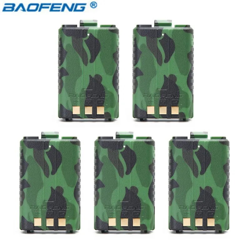 5 шт BAOFENG UV-5R BL-5 7,4 V 1800 mAh Li-Ion Батарея для Baofeng UV-5R UV5R UV-5RE плюс UV-5RA BF-F8HP серии Walkie Talkie