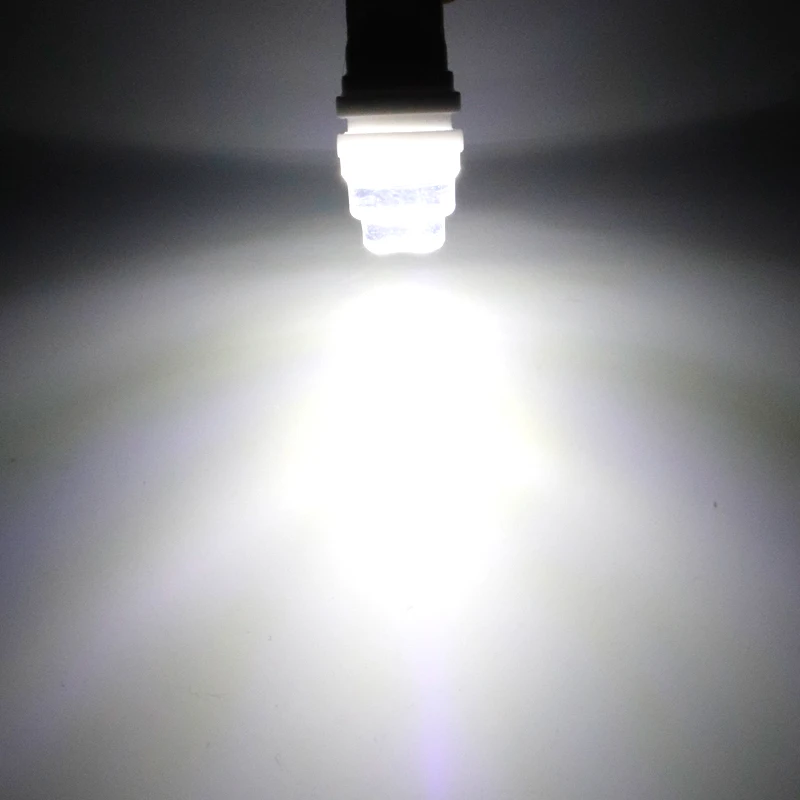 10 шт. BA9S керамический 3D 3 SMD 2835 Светодиодный T4W H6W клиновидный светильник лампы для