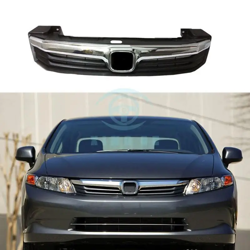 Front Bumpers Grill Grille Vent Retrofit for Honda Civic FB2 1.8L 2012