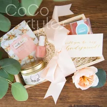 Cocostyles изготовленная на заказ пустая продолговатая деревянная коробка с лентой и биркой для домашнего хранения коробка и сад Свадебная подарочная упаковка коробка