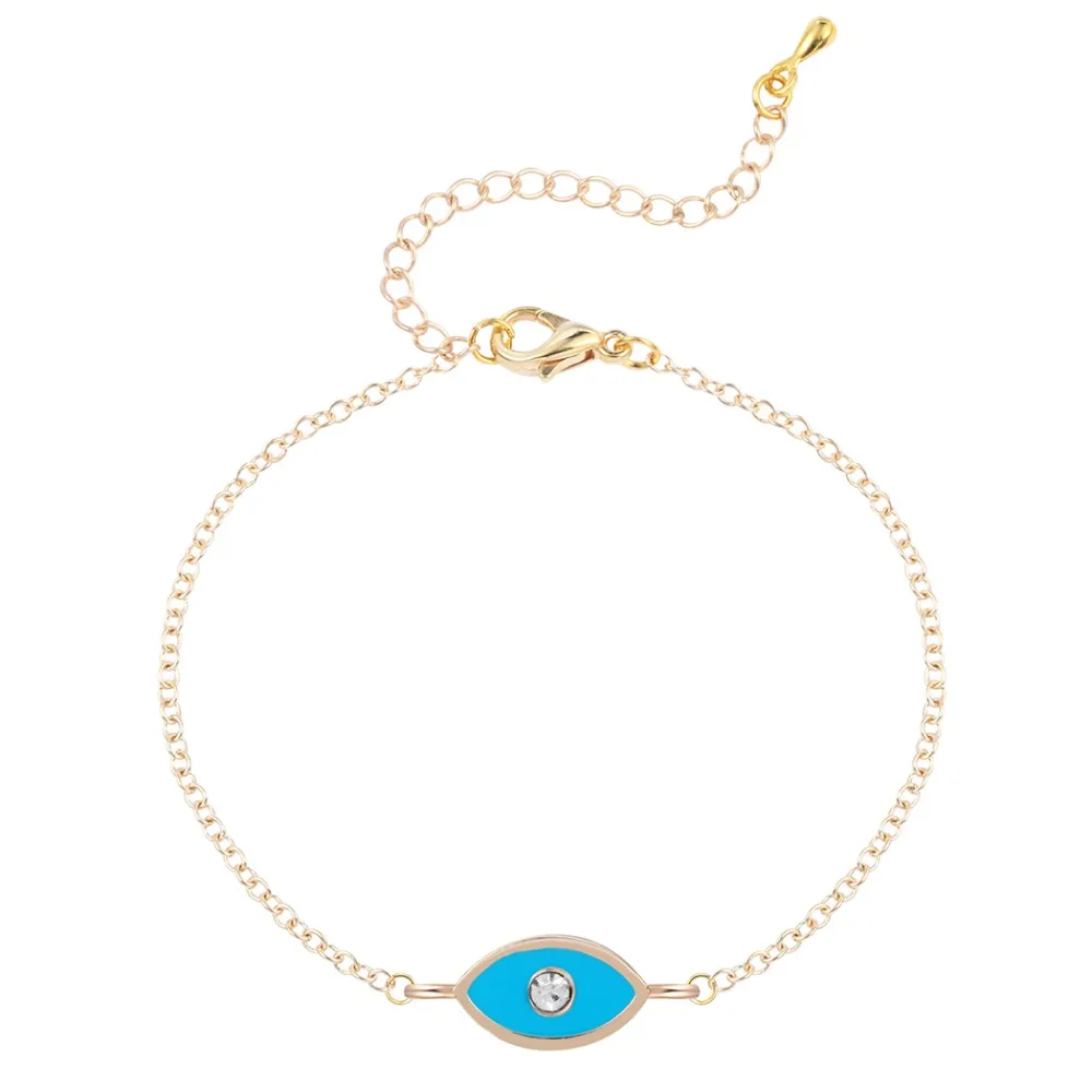 QIAMNI 10 шт/лот браслет Evil Eye для женщин и девочек