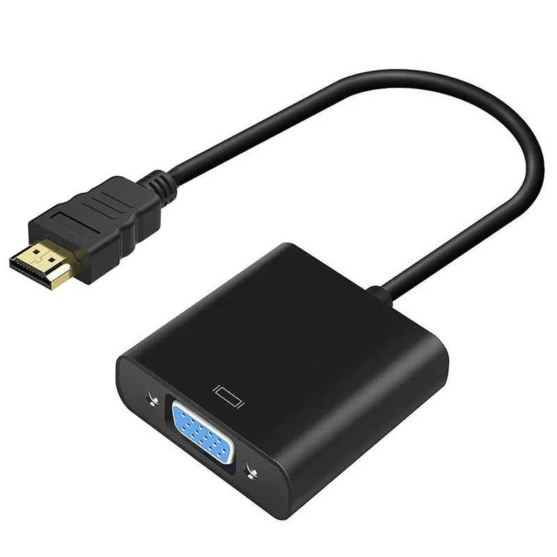 

Vacusg HDMI to VGA Adapter Male To Famale Converter Adapter 1080P Digital to Analog Video Audio For PC Laptop & Audio Wire Z2