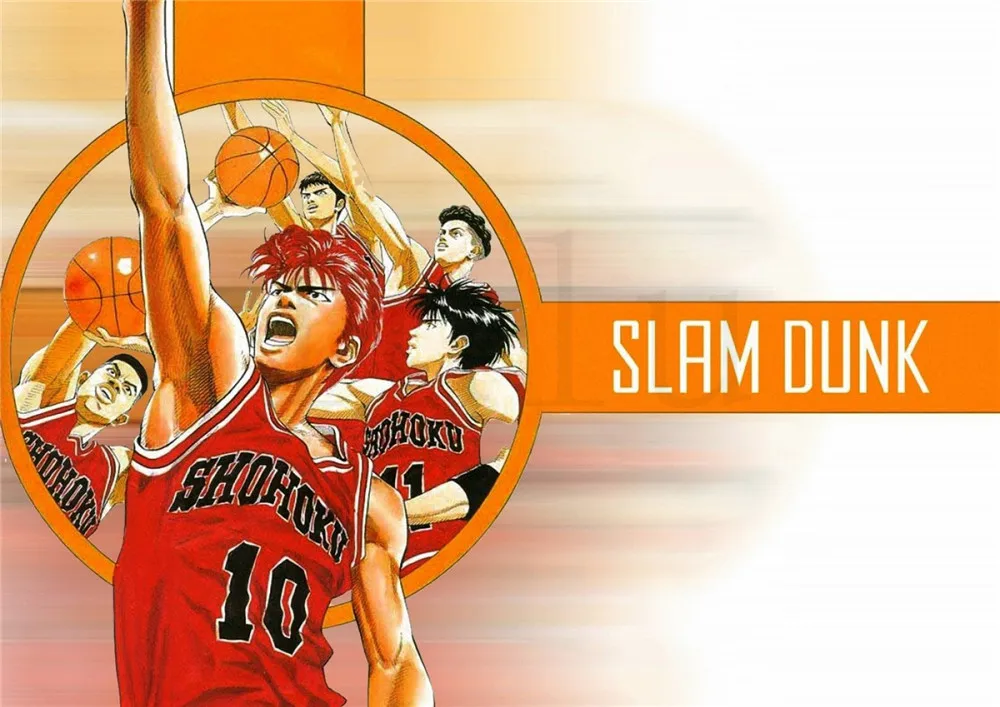 Slam Dunk плакаты настенные наклейки яркие цветные украшения для дома белая бумага с покрытием прямая