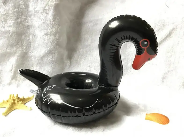 Black Swan Shape Floating Drink Holder