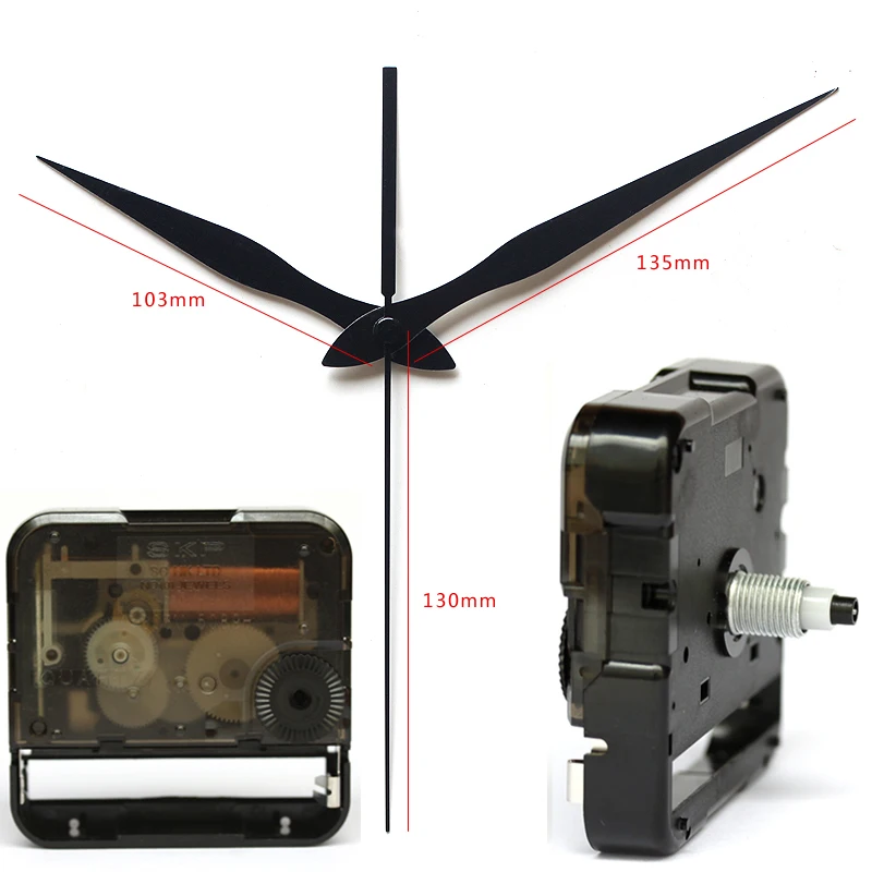

S 44808M 9mm Screw Asix Sweep Clock Accessory Silent Plastic Movement With 31# Hands Quartz DIY Movement Kits Free Shipping