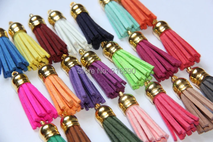 

10pairs/lot Suede Tassels Pendants Purl Macrame for DIY Jewelry Bracelet Findings Cellphone Pendant Strap