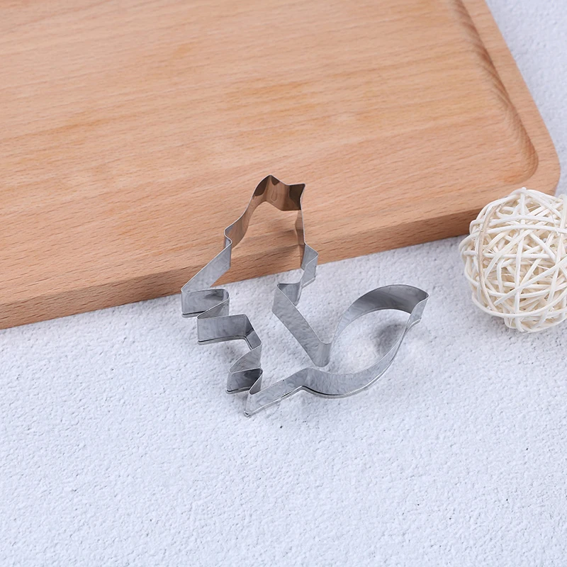Stainless Steel Tools Forest Animal Fox Shape Cookie Cutter Biscuits Fondant Cake Decorating Bakeware animal Cookie mold