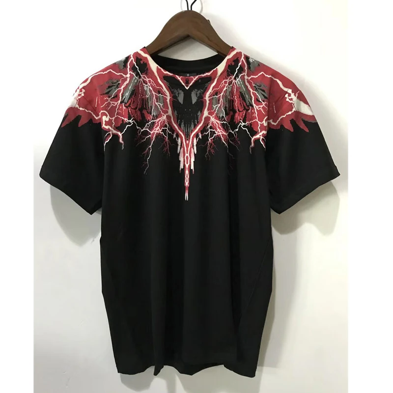 

2018 Newest Marcelo Burlon T Shirts High Qualit 1:1 Streetwear RODEO MAGAZINE Italy Milan Wings Feather Marcelo Burlon T-shirts