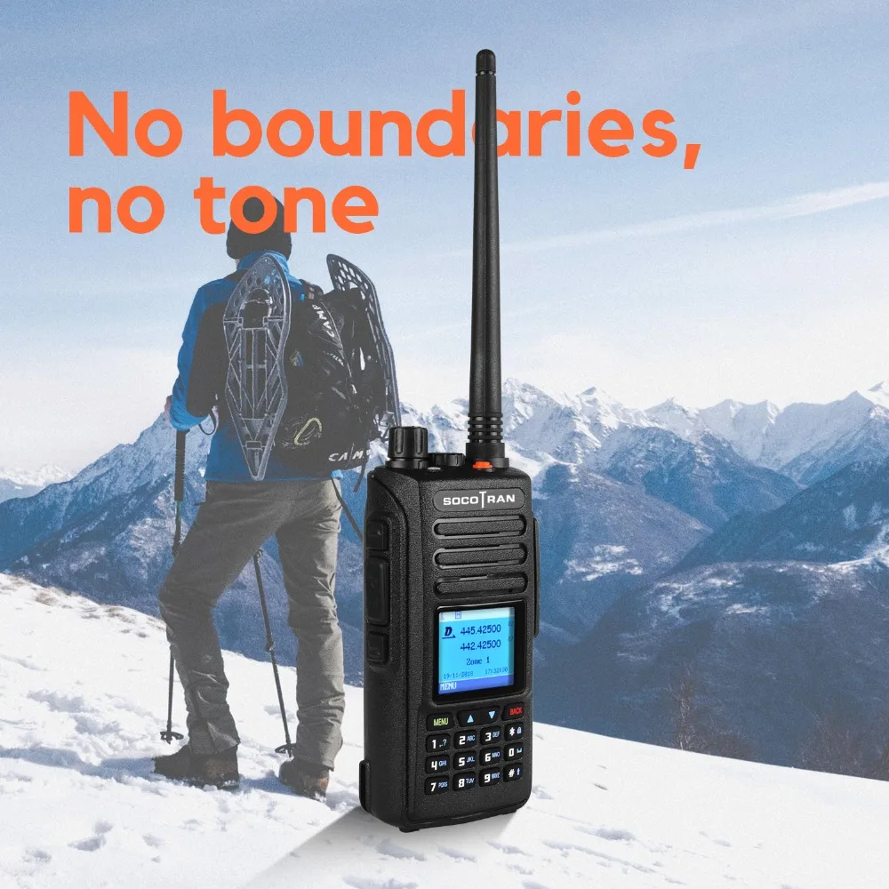 GPS-рация dmr voice record цифровой двухдиапазонный любительский двухстороннее радио 400 мГц 174 и 470-DM-1702 мГц Tier II ham Радио 136