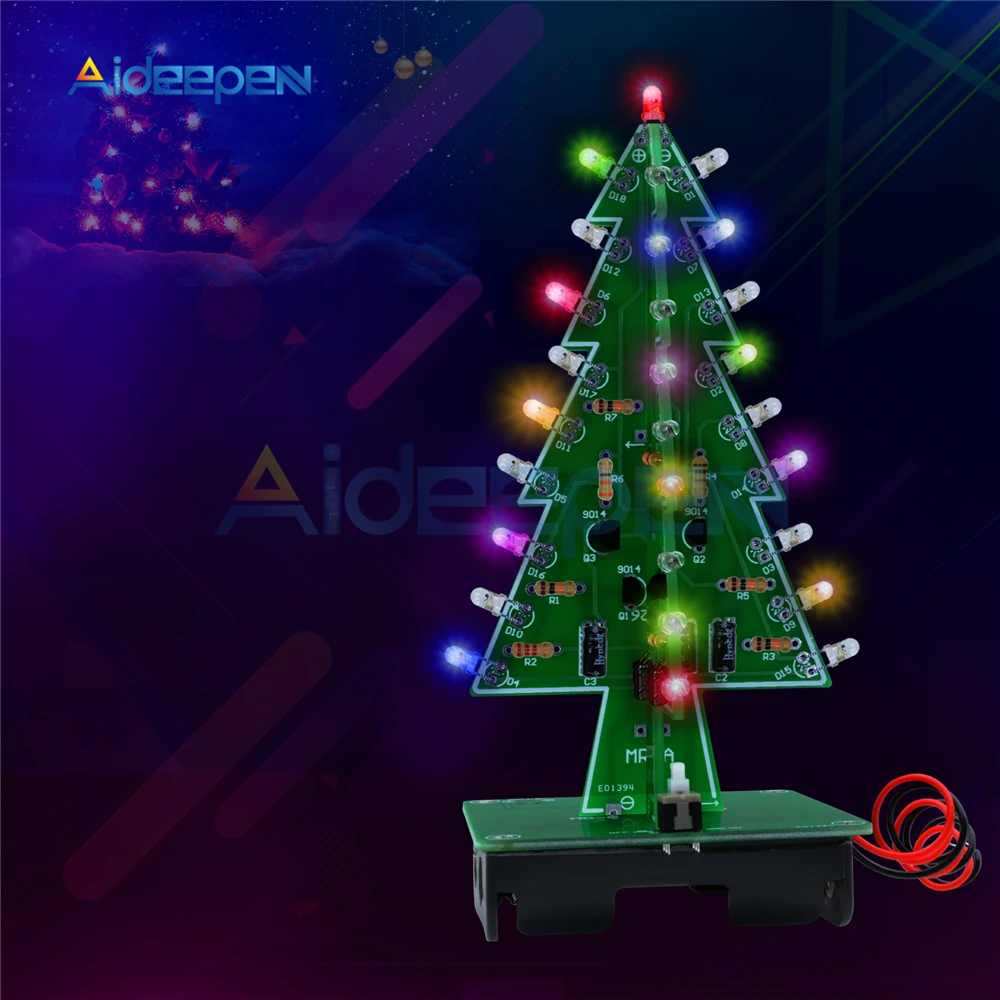 Details about   7 Colors Rotating Colorful Music Christmas Tree LED Water Lamp+Breathing Light 