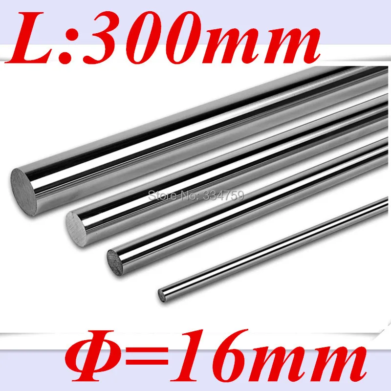 

2pcs/lot 16mm linear shaft 300mm 16mm linear rod 16 L300mm cnc parts 16mm linear round chromed rod