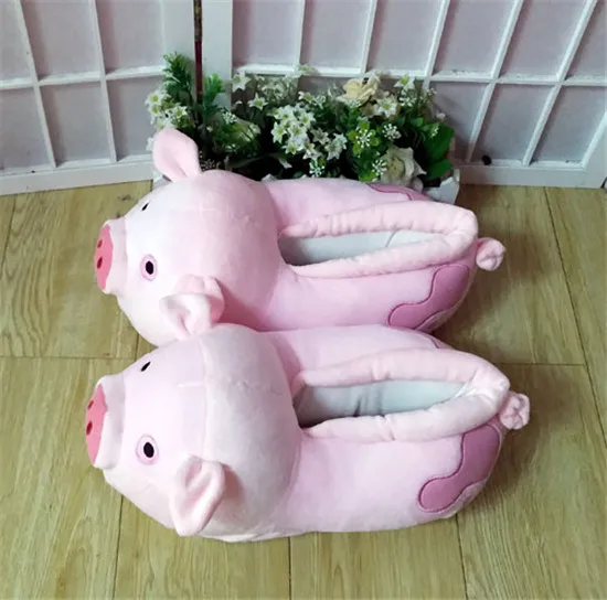 Обувь для косплея Gravity Falls Pink Pig Waddles Симпатичные пушистые Тапочки|slippers fluffy|slippers