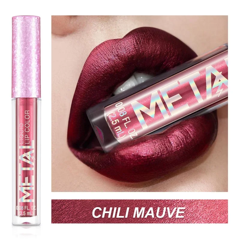 

1PC Shimmer Glitter Waterproof Liquid Lipstick Moisturizer Cosmetic Shimmer Lipstick Beauty Makeup Rouge SQ85