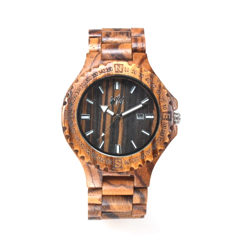 

Zebrawood Watch Men Zebra Wood Watch Japan Miyota Movement Wristwatch Wooden Man Wrist Watch