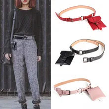 ETya PU кожаная поясная сумка для женщин поясная сумка женская мода многофункциональный Дамский кошелек дорожные монеты Телефон поясная сумка сумки