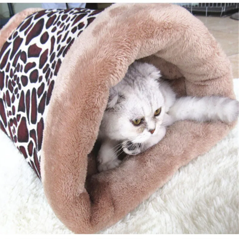 Лидер продаж! Кошечка Kitty Cat Shack 2 в 1 кровать-туннель коврик для кошек сохраняющий тепло и плотное одеяло для кошек и щенков на осень и зиму