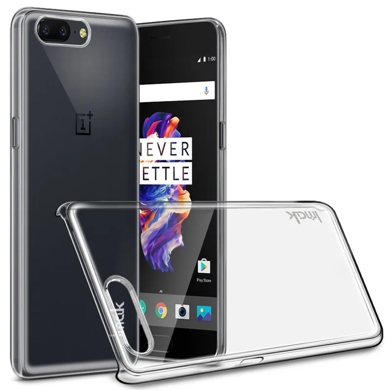 10pcs/lot Wholesale IMAK Crystal Case For Oneplus 5 A5000 Transparent Plastic Hard Cover Phone Protection Shell |