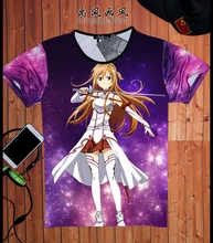 Anime Sword Art Online Couple men T shirts cartoon t shirts SAO fashion 2016 camisetas boy tops tee men’s clothing