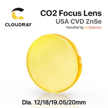 США CVD ZnSe линза диаметром. 12- 20 мм FL 38.1 50.8 63.5 101.6 мм 1.5-" для CO2 лазерная гравировка Резка машина