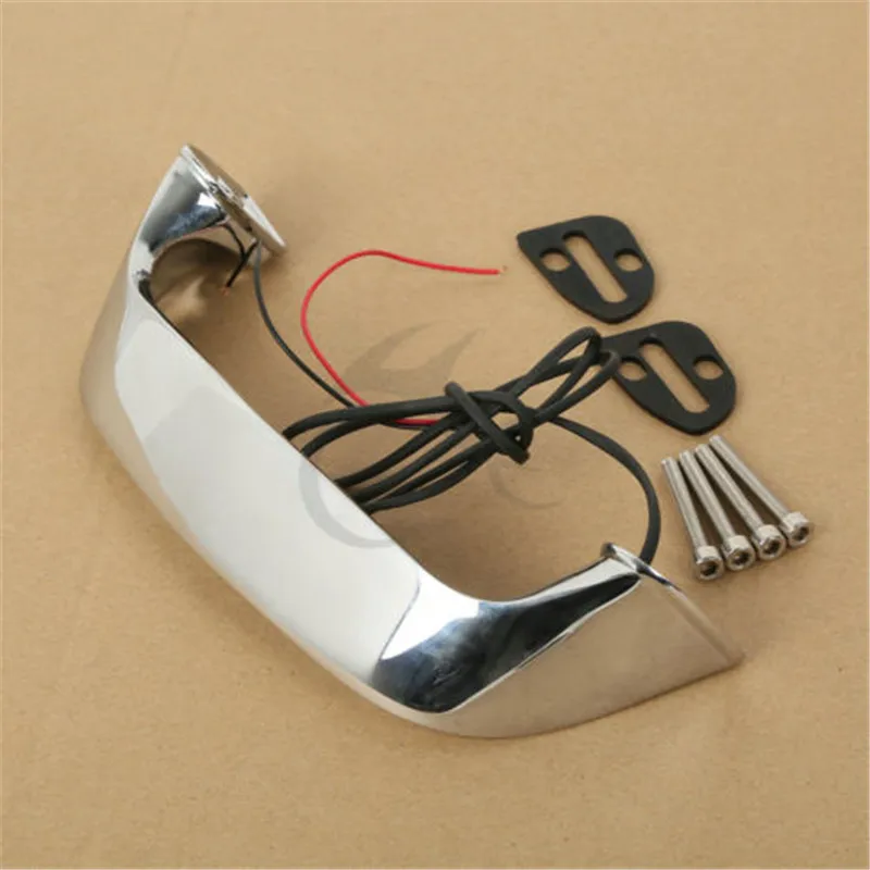  Motorcycle ABS Trunk Handle Light LED For Honda Goldwing GL 1800 01-16 12 13 14 15 2006 2008 Chrome - 32857755528