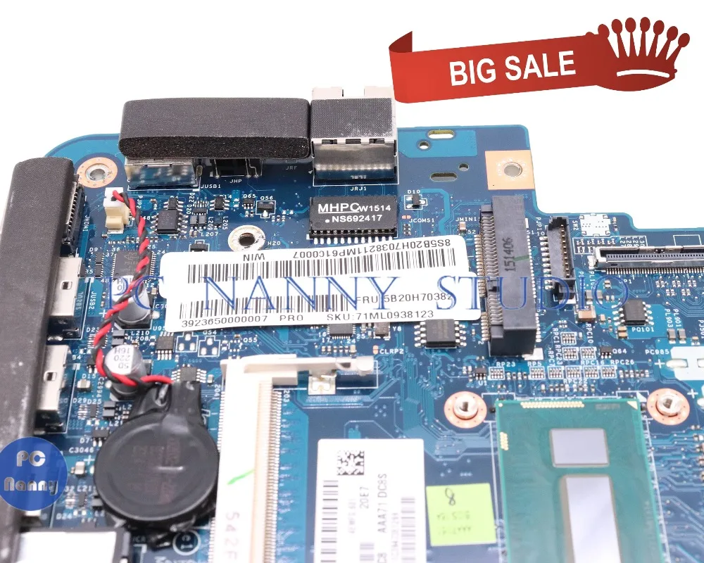 PCNANNY 5B20H70382 LA B031P для lenovo A740 все в одном AiO 27 материнская плата ноутбука i7 5557U