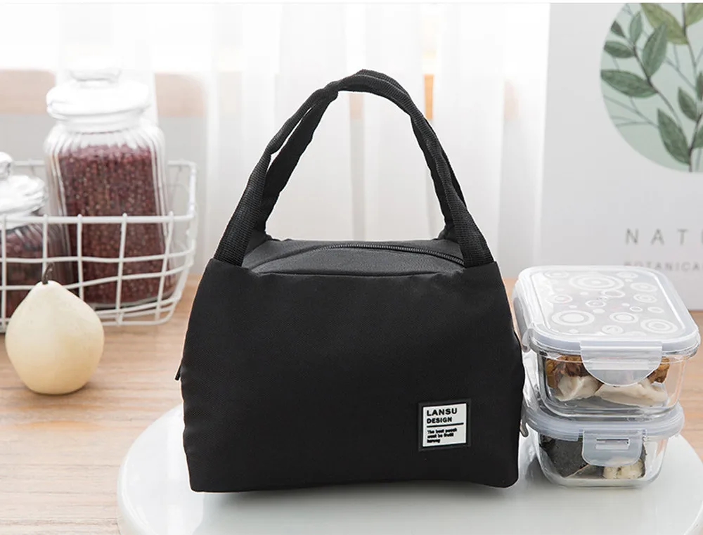 Portable Lunch Bag New Thermal Insulated Lunch Box Tote Cooler Bag Bento Pouch Lunch Container School Food Storage Bags