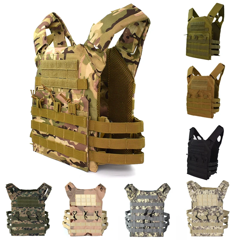 

Tactical Military JPC Vest Hunting Airsoft Sport Molle Combat Plate Carrier Vest Camoufalge Men Army Body Armor