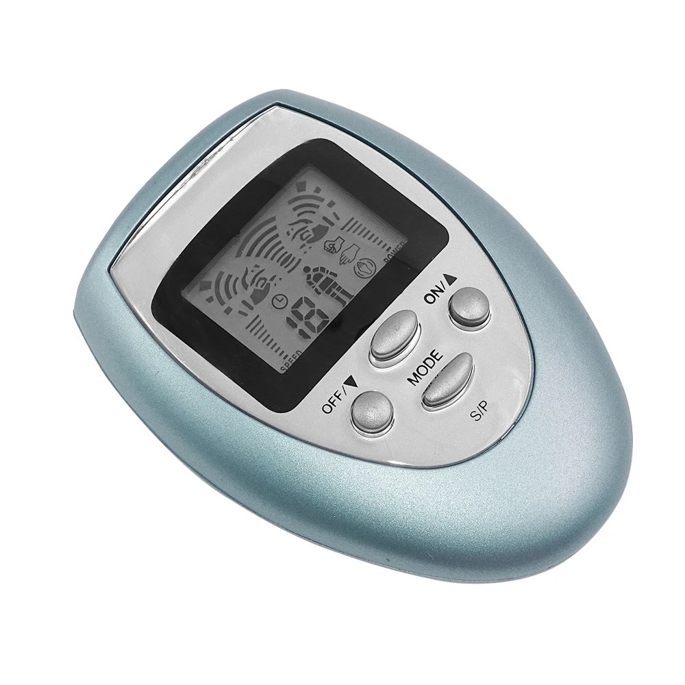 Electric Muscle Stimulator Pulse Therapy Massager LCD Screen Body Slimmming Tens Acupuncture Massage Machine + 4 Electrode Pads Electric Muscle Stimulator Pulse Therapy Massager LCD Screen Body Slimmming Tens Acupuncture Massage Machine + 4 Electrode Pads