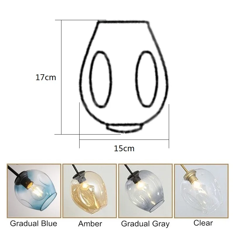 Кухня современный подвесной светильник постепенное синий стекло лампа спальня подвесной светильник черного цвета бар большой