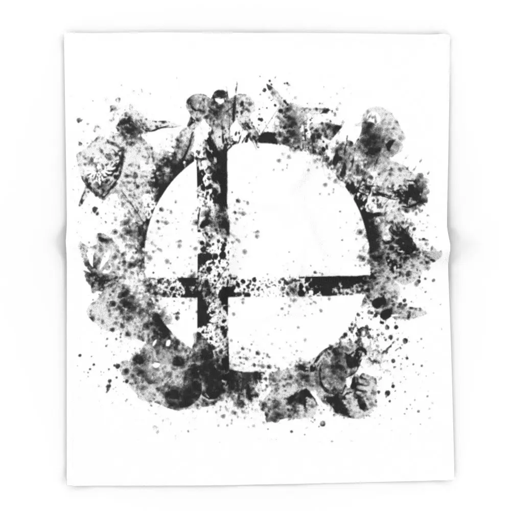 Super Smash Bros Ink Splatter 51" x 60" Blanketin Blankets from Home & Garden on