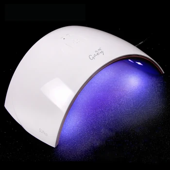 

1 Box Pearl White 30S/60S Definite Time 24W UV LED Lamp For Nails LED Dryer Polish Machine For Curing Nail Gel Art Tools