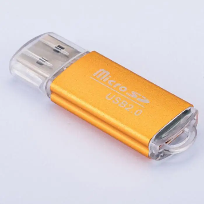 Универсальный высокоскоростной мини USB 2,0 кард-ридер Повседневный Микро Металлический корпус прессформы и моды, портативный SD карты