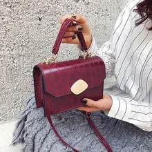 Винтажные женские сумочки с узором «крокодиловая кожа» Metel, модные маленькие квадратные сумки через плечо для женщин,#38