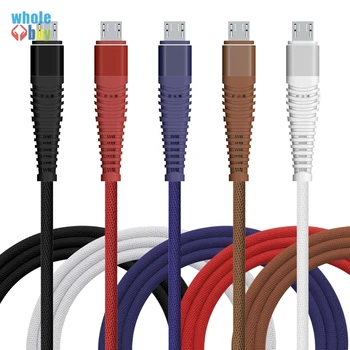 

100pcs Good Quality High Speed Micro USB Cable for Samsung Galaxy S3 S4 S6 S7 Edge Note4 A7 Mermaid Braided Fast Charger Wire