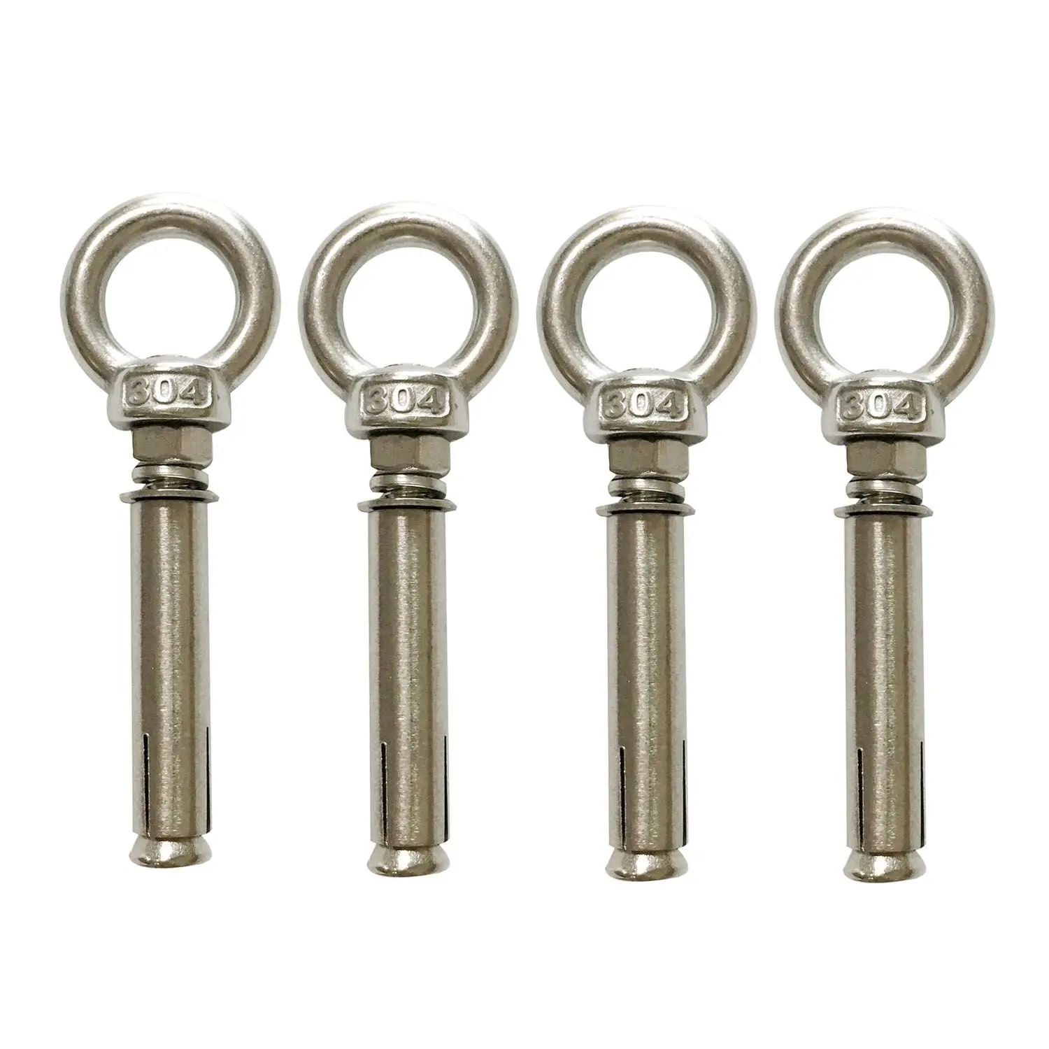 4 pack Ring Lifting Expansion Eyebolt High Grade Stainless Steel Screw