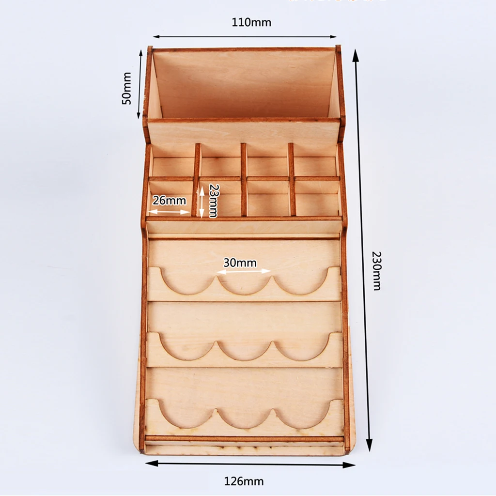 Wooden Epoxy Tools Storage Stand Holder Paints Bottle Rack Organizer for Hobbies #4