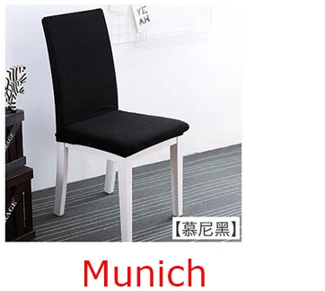 Munich Полярный флис тканевый чехол на стулья Slipcovers растягивающиеся съемные чехлы на стулья для столовой чехлы на стулья для отеля банкета чехлы для сидений housse de chaise - Цвет: Munich