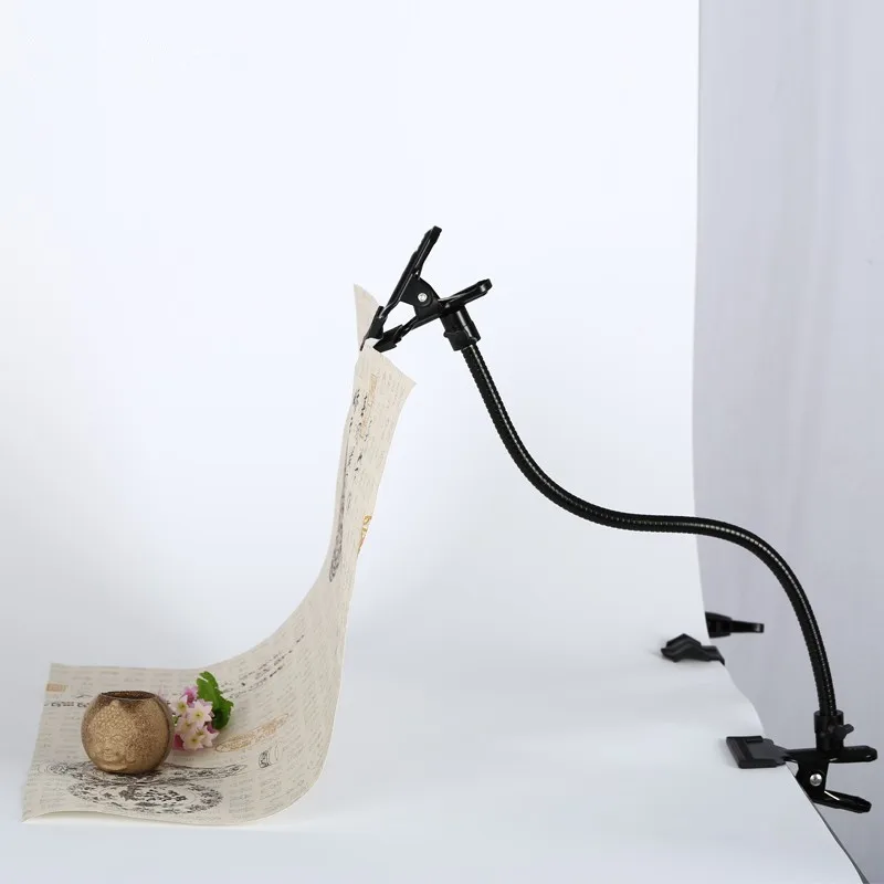  Backdrops Holder Clamp Clip Photography Reflector Clamp Pipe Lighting Stand Flex Arm Photo Fotograf
