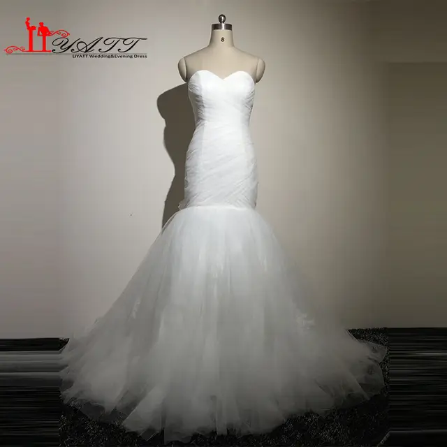 2016 New Sexy Mermaid Gothic Arabic Sweetheart Real Picture Lace
