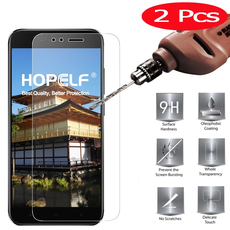 

2 Pieces Tempered Glass for Xiaomi Mi A3 A2 Safety Glass on for Mi A1 Protective Glass for Xiaomi Mi A2 Lite A3 Screen Protector