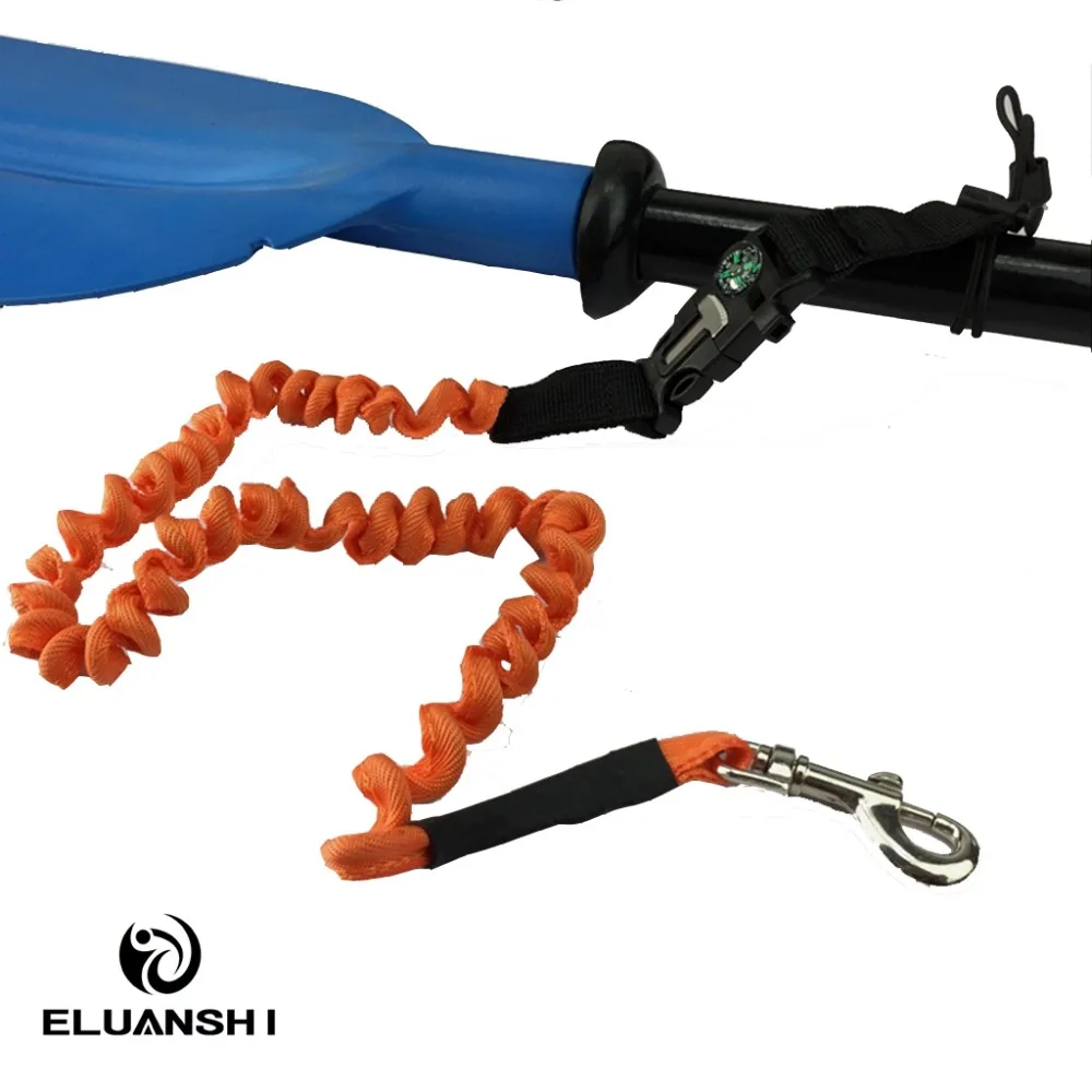 Coiled Paddle Leash for Canoe Rowing fishing Boat accessories marine