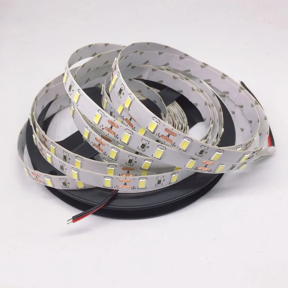1/2/3/4/5 М IP65 водонепроницаемая светодиодная лента 5630 SMD DC12V 60 светодиодов/м 5730 бар